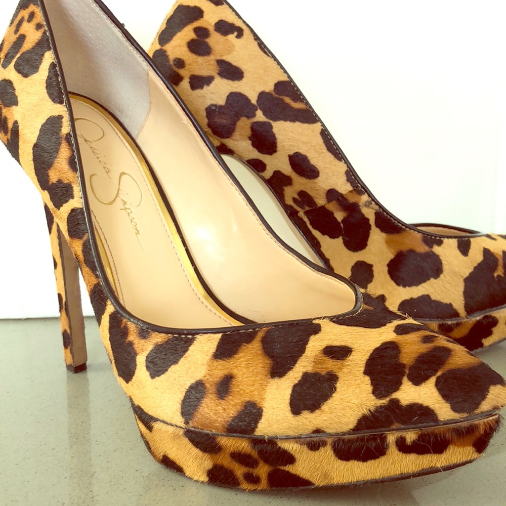 Leopard print heels